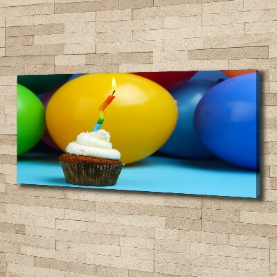 Foto canvas Verjaardagscupcake
