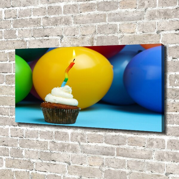 Foto canvas Verjaardagscupcake