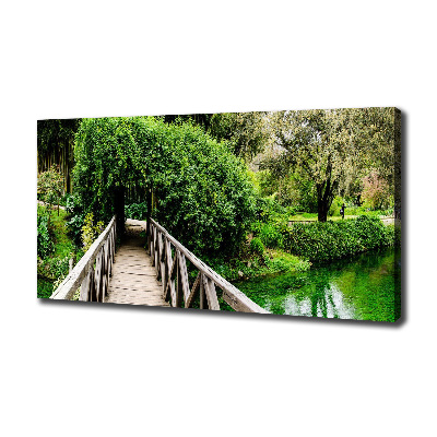 Canvas schilderij Brug over de rivier