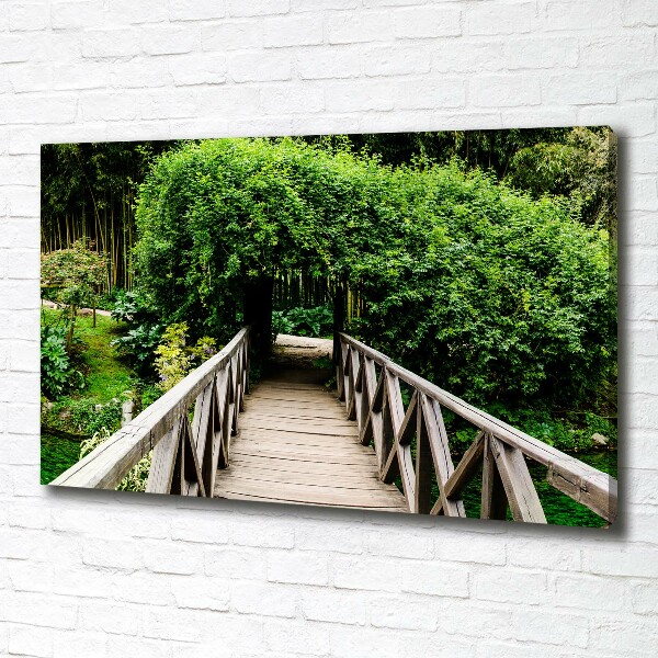 Canvas schilderij Brug over de rivier
