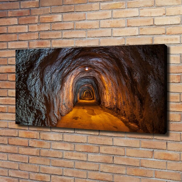 Schilderij op canvas Ondergrondse tunnel