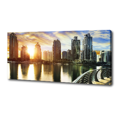 Foto canvas Zonsondergang in Dubai