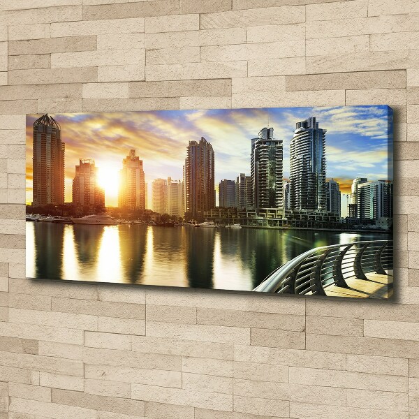 Foto canvas Zonsondergang in Dubai