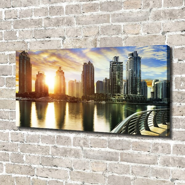 Foto canvas Zonsondergang in Dubai