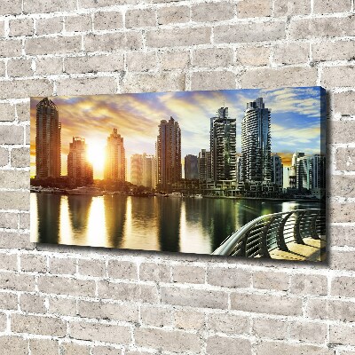 Foto canvas Zonsondergang in Dubai