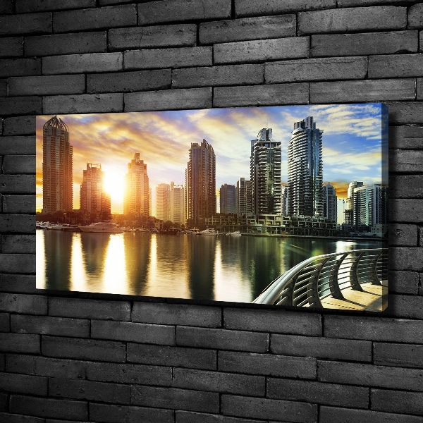 Foto canvas Zonsondergang in Dubai