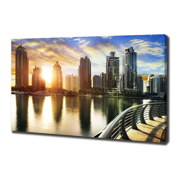 Foto canvas Zonsondergang in Dubai