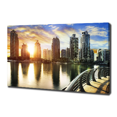 Foto canvas Zonsondergang in Dubai