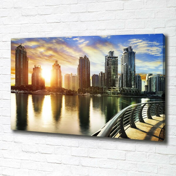 Foto canvas Zonsondergang in Dubai
