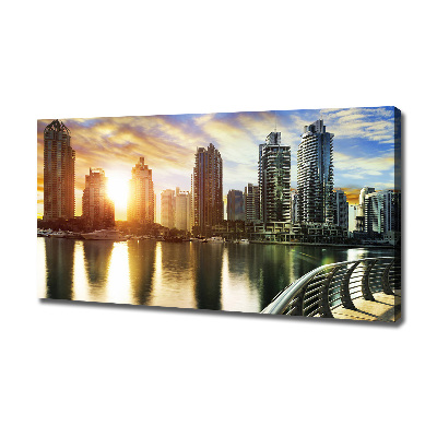 Foto canvas Zonsondergang in Dubai