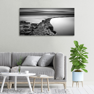 Foto op canvas Rotsachtig strand