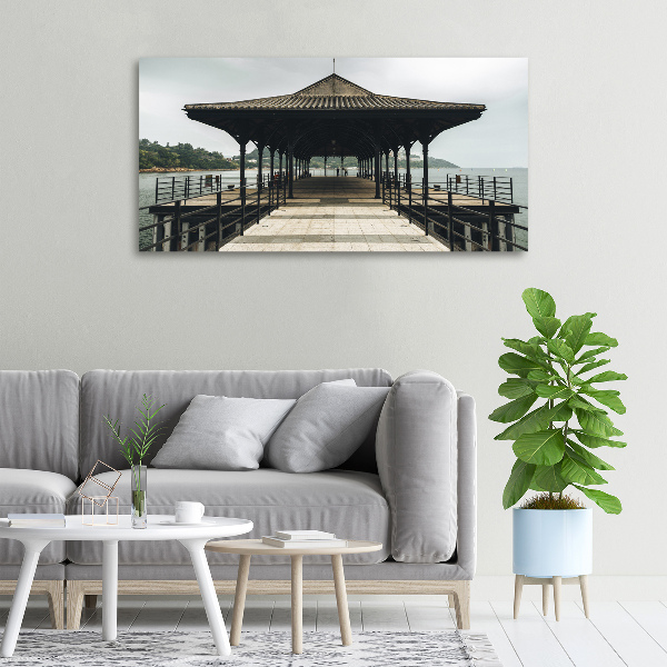Canvas schilderij Hong Kong Pier
