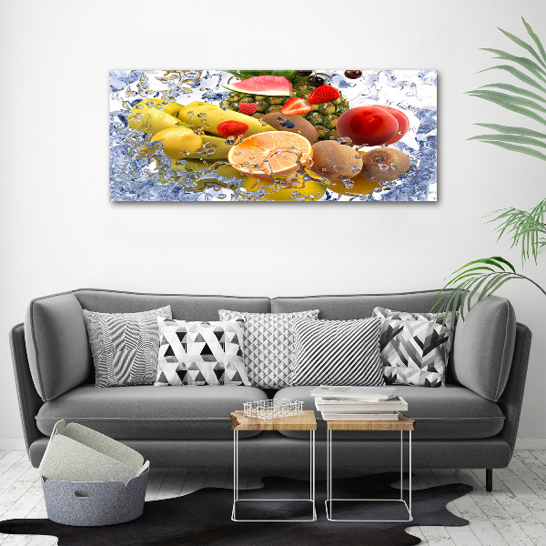 Foto op canvas Fruit en water