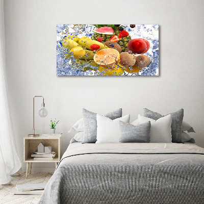 Foto op canvas Fruit en water