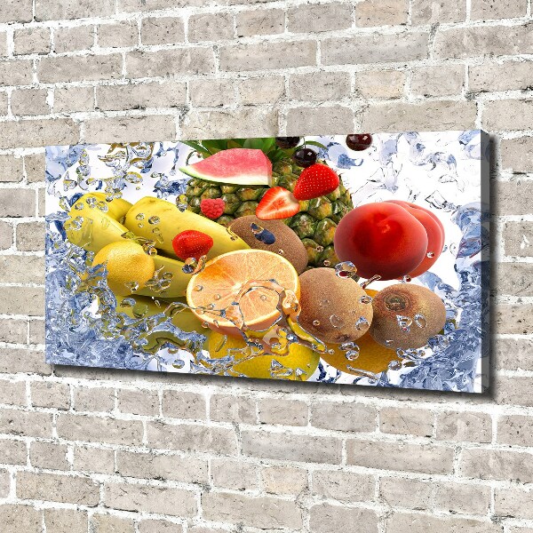 Foto op canvas Fruit en water