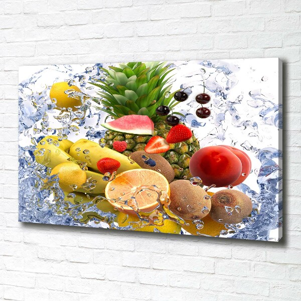 Foto op canvas Fruit en water