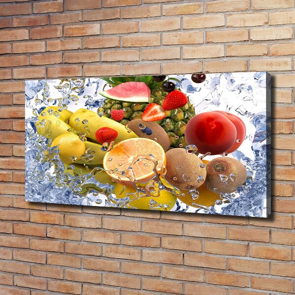 Foto op canvas Fruit en water