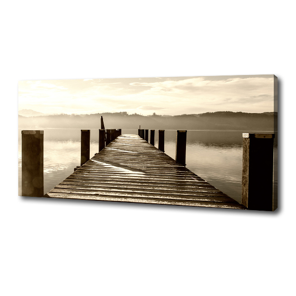 Foto op canvas Houten steiger