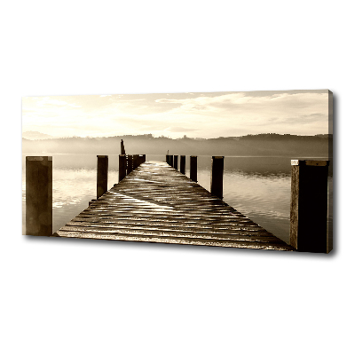 Foto op canvas Houten steiger