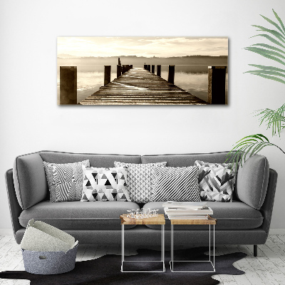 Foto op canvas Houten steiger