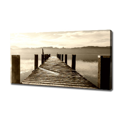 Foto op canvas Houten steiger