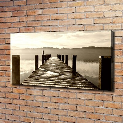 Foto op canvas Houten steiger