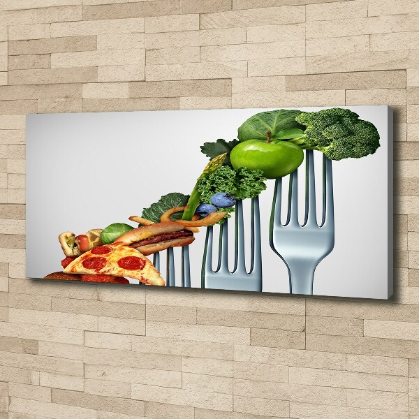 Canvas schilderij Vooruitgang in het dieet
