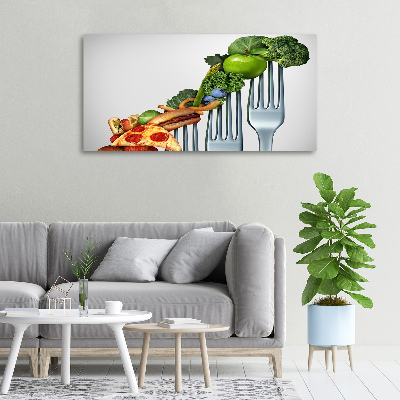 Canvas schilderij Vooruitgang in het dieet