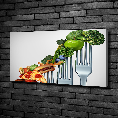 Canvas schilderij Vooruitgang in het dieet