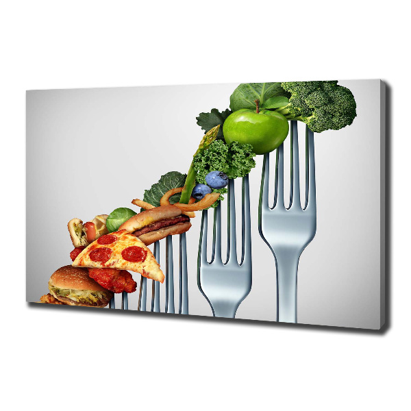Canvas schilderij Vooruitgang in het dieet