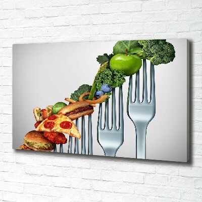 Canvas schilderij Vooruitgang in het dieet
