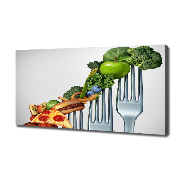 Canvas schilderij Vooruitgang in het dieet