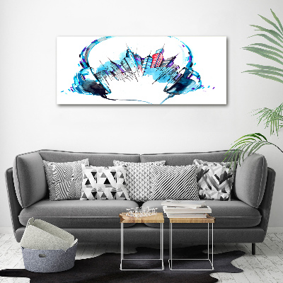 Canvas foto Geluiden van de stad