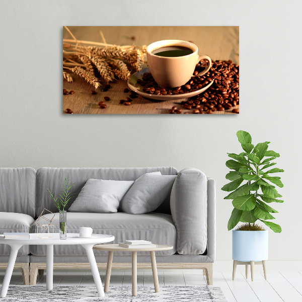 Canvas foto Aromatische koffie