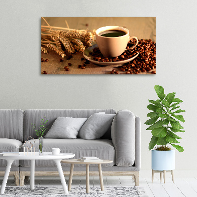 Canvas foto Aromatische koffie