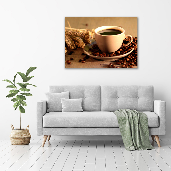 Canvas foto Aromatische koffie