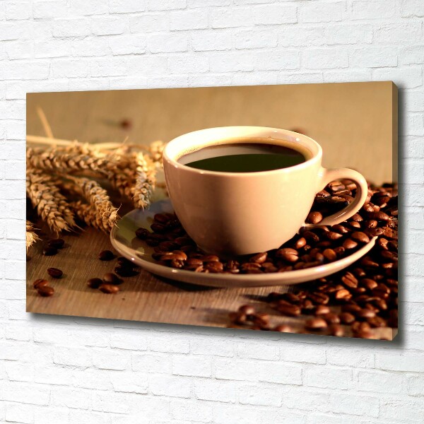 Canvas foto Aromatische koffie