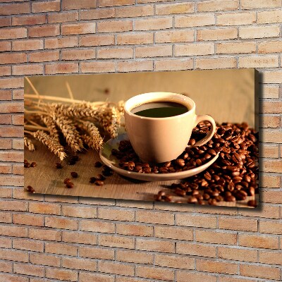 Canvas foto Aromatische koffie
