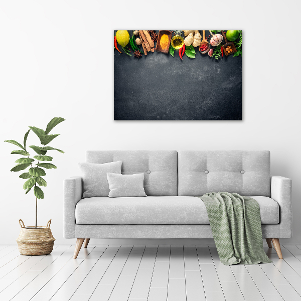 Schilderij op canvas Kruiden en specerijen