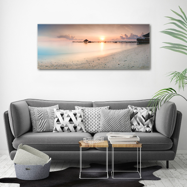 Foto canvas Strand van de Malediven