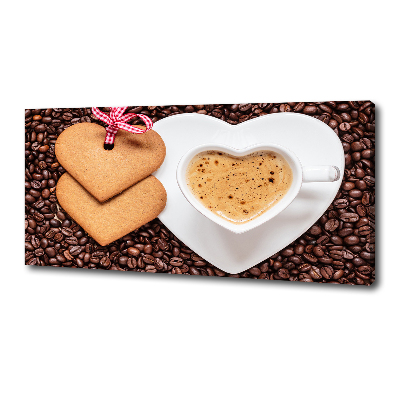 Canvas schilderij Koffie en peperkoek