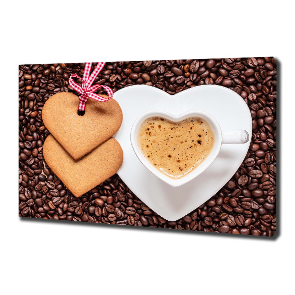 Canvas schilderij Koffie en peperkoek