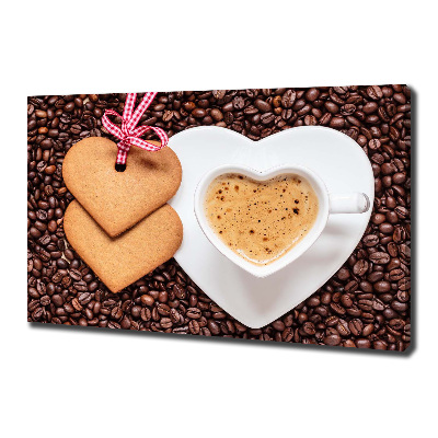 Canvas schilderij Koffie en peperkoek