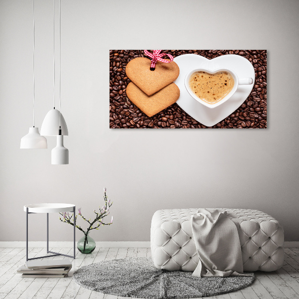 Canvas schilderij Koffie en peperkoek