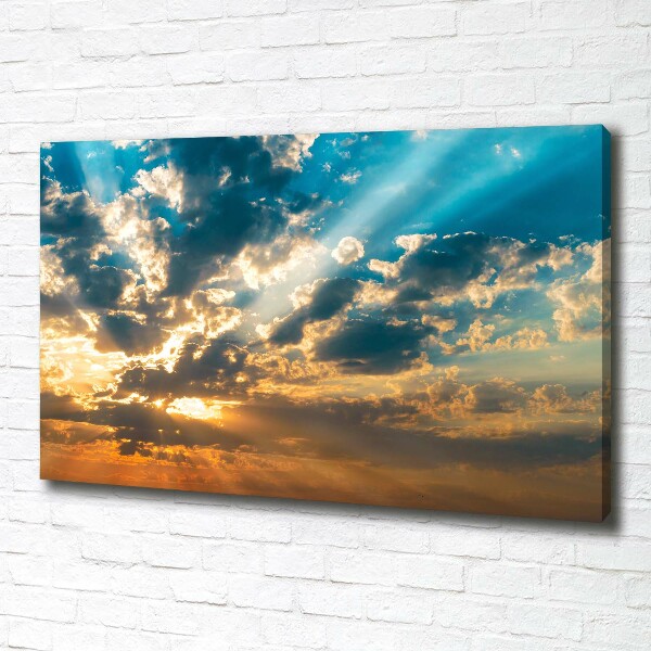 Canvas schilderij Zonsondergang
