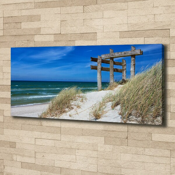 Foto canvas duinen aan zee