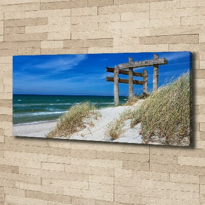 Foto canvas duinen aan zee