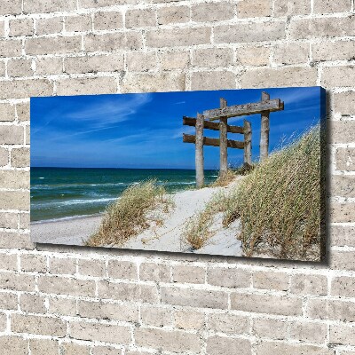 Foto canvas duinen aan zee