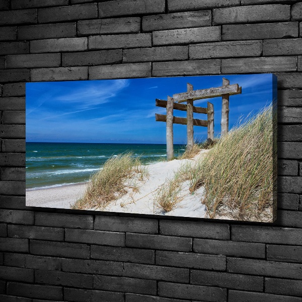 Foto canvas duinen aan zee