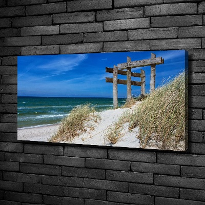 Foto canvas duinen aan zee